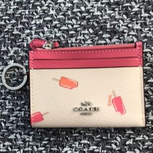 coach coin and card case
